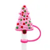 Tampa de palito de Natal personalizada transfronteiriça, capa de palito removível de silicone macio de desenho animado, plugue à prova de poeira, tampa de palito de silicone