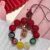 Nueva cadena para teléfono móvil de cinco vías del dios de la riqueza, cordón, colgante para funda de teléfono móvil, buena suerte este año, colgante estilo nacional para hombres y mujeres