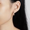 Pendientes de plata s925, pendientes de botón, pendientes de moissanita para mujer, geométricos, de exquisita calidad, comercio exterior transfronterizo.
