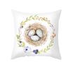 Funda de Almohada de Pascua de Conejo de Dibujos Animados Linda Funda de Cojín para Sofá Transfronteriza Funda de Almohada para Cabecera de Cama Admite Personalización