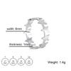 Anillo de estrella de cinco puntas de acero inoxidable con temperamento simple, directo de fábrica, joyería de 6 mm de ancho, regalo