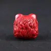 Accesorios de León de Cinabrio Crudo con Alto Contenido para Hombres y Mujeres en su Año Zodiacal, Joyería de Cinabrio Rojo Imperial Dorado Púrpura al por Mayor