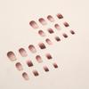 Temperamento suave leite café gradiente nail art pura moda intelectual nail art usar peça especial unha atacado