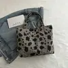 Bolsa de Ombro Estilo Novo 2026, Versão Coreana, Bolsa de Compras de Grande Capacidade, Estilo Preguiçoso, Bolsa de Tecido Versátil Casual Artística