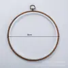 Nuevo bordado vintage de 21 cm de imitación de madera, elástico, para manualidades, bordado hecho a mano, punto de cruz, herramienta auxiliar para decoración del hogar, pintura colgante