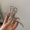 Novo Presilha de Cabelo Garra de Borboleta Estilo Minimalista com Acabamento de Luxo, Presilha Tubarão Grande e Elegante para Prender o Cabelo na Parte de Trás da Cabeça