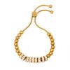 Pulsera de Rodajas y Perlas con Diseño Exagerado Elegante Estilo Lujo Ligero Moda Tendencia Acero de Titanio Nicho Artesanías Elegantes