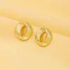 Pendientes Geométricos Escarchados Brillantes para Mujer, Pendientes Simples Estilo Retro de Hong Kong, Lujo Accesible, Pendientes de Gama Alta de Nicho para Otoño e Invierno