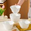 Estilo Escandinavo Relieve Francés Vajilla de Cerámica para el Hogar Tazón de Arroz para el Hogar Tazón de Sopa Plato para Cocinar Plato para Pescado Creativo y Sencillo