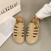 Meia-sapatilha Birkenstock Feminina Moda Nova Primavera/Verão Respirável Versátil Sandálias Romanas Vazadas Tamancos Sapatos com Buracos