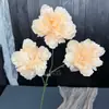 Flores Artificiales Color Champán para Bodas al Aire Libre, Decoraciones de Fondo de Boda, Adornos para Sala de Estar en Casa, de Alta Gama y Realistas