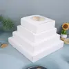Caja de papel para comida al aire libre, caja de embalaje para pizza, caja universal con ventana para pasteles y galletas, caja para pasteles al por mayor de 6/8/10 pulgadas