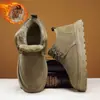 Botas de Nieve para Hombre y Mujer, Nuevo Terciopelo de Invierno Engrosado Talla Grande Suela Gruesa Impermeables y Antideslizantes Zapatos Resistentes al Frío para Hombre