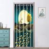 Cortina de porta anti-perfuração Cortina divisória Tecido de proteção contra vento Quarto Cortina de pano doméstico Banheiro Provador Cozinha Banheiro