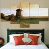 Venta caliente del vestíbulo del hotel, pintura decorativa, pintura al óleo de Dafen, pintura artística de pueblo, pintura ligera de lujo para hospital, pintura para colgar en el pasillo.