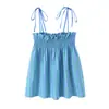 Top de alça fina listrado da marca Z, moda popular de vendas transfronteiriças, conjunto de calças pantalona femininas AliExpress, calças estilo europeu e americano, confortável ZA
