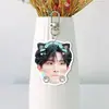 TOP Landing Junior Su Xinhao Acrílico Blanco Llavero Doble Cara Colgante para Bolsa Colgante para Bolsa Estrella