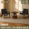 Conjunto de mesa e cadeira casual, uma mesa e duas cadeiras, conjunto de três peças para varanda, apartamento pequeno, poltrona individual, quarto de hotel e pousada