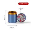 Bote de té de aleación de aluminio, recipiente portátil para viaje, hermético, tamaño pequeño, caja creativa para empaque de té, bote pequeño para té