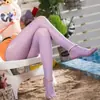 Meias originais de óleo de cavalo real coloridas brilhantes, meias de nylon ultra-transparentes com brilho aurora, meias 8D justas sedosas tamanho grande atacado