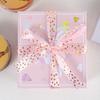 Cinta de flores, cinta bronceadora, regalo para hornear, caja de regalo, embalaje, impresión, embalaje de ramo floral, cinta de poliéster
