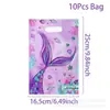Bolsa de Regalo Portátil Transfronteriza Animales de la Selva Mariposa Sirena Bolsa de Regalo Bolsa de Empaque de Regalo para Fiesta de Cumpleaños Infantil