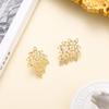 2024 Nueva Moda Aretes Versátiles Retro Accesorios Yiwu Celebridad de Internet Elegantes Aretes Franceses de Verano de Alta Gama
