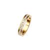 Comercio Exterior Transfronterizo Joyería Dongdaemun Circonita Acero de Titanio Anillo de Cola de Diamante Redondo Moda Personalizada Anillo de Acero de Titanio Gypsophila