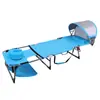 Silla de camping plegable para picnic con respaldo, portátil con parasol, tumbona de ocio, silla plegable para siesta al aire libre con ruedas, silla de playa