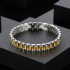 Pulseira Corrente de Aço Inoxidável Elegante Simples Versátil para Homens e Mulheres Casal Pulseira de Titânio Colorida Pulseira Feminina