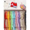 Corda Trançada Colorida Paracord Sete Núcleos Dopamina Material Artesanal Acessórios para Miçangas Acessórios para Bolsa de Celular Chaveiro Enrolamento