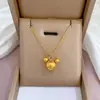 [Full-body aço titânio] full-body titanium forno de aço real colar de ouro frio feminino ins Net acessórios cadeia de clavícula vermelha
