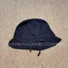 FumengSombrero de Pescador Versátil Liso para Mujer Otoño/Invierno Sombrero de Lana Cálido Circunferencia de Cabeza Grande Hace que la Cara Parezca Más Pequeña Gorro de Punto