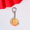 Feliz Medio Otoño Llavero de Placa Acrílica Luna de Flores Texto a Doble Cara Sencilla Decoración Colgante para Bolsa Regalo Creativo