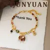 Pulsera Original de Moda Otoño e Invierno Elefante Maillard Esmalte Colorido Joyería Versátil Exquisita de Lujo Alto