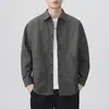 Chamarra tipo camisa outdoor para hombre estilo montaña, manga larga, nueva moda otoño 2026, versátil, de alta gama, tallas grandes, primavera y otoño