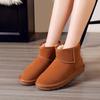 2022 novas botas de neve de couro Femininas quentes antiderrapantes sapatos femininos Wenzhou atacado explosões fábrica de casais 5854