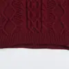 Suéter de punto grueso de color liso con cuello redondo, venta al por mayor transfronteriza para mujer, nuevo estilo suelto y casual para otoño e invierno, top de punto