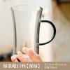 Taza de té verde de vidrio de borosilicato, taza abierta, resistente al calor, anti-escaldaduras, taza de oficina, taza especial personal, taza de agua