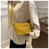 Celebridad de Internet Elegante Moderno Simple Especial Versátil Bolso de Color Puro Bolso de Mujer Diario Casual Moda Bandolera