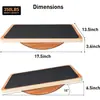 Fortalecedor de Tobillo de Madera Tabla de Equilibrio Tabla para Pie de una Sola Pierna Entrenador de Equilibrio de Arco Camilla Estiradora para Corrección de Fascitis Plantar