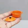 Casa de bonecas 1:12 miniatura de comida e cena de cozinha de brincar decoração acessórios para casa de bonecas panela de sopa de cor
