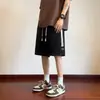 Bermuda Masculina 2026 Verão Solta Esportiva Estampa de Abacaxi Comprimento Médio Tendência Legal Praia Reta Casual Calça de Cinco Pontos