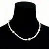 Joyería Transfronteriza Europea y Americana, Cadena de Perlas de Cuentas de Arroz de Lujo Ligero para Mujer, Elegante y de Moda Cadena de Perlas de Arroz para Clavícula