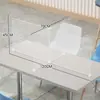 Divisor de escritorio para mesa de comedor de comedor mampara de escritorio separador de mesa plástico transparente partición de comedor de restaurante