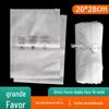 Saco de embalagem PE saco com zíper para armazenamento de shorts íntimos 16 Saco de plástico fosco de seda mensagem de aviso saco ziplock 20 * 28cm