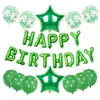 Set de Globos de Feliz Cumpleaños Globos de Látex con Lentejuelas Decoración de Fiesta Globos de Papel de Aluminio Letras Decoración de Cumpleaños Arreglo de Atmósfera