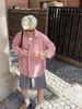 Camisa a Cuadros Suelta Estilo Retro Callejero para Hombre Oversize Casual Chaqueta de Manga Larga para Pareja Primavera y Verano