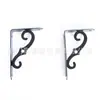Soporte Triangular de Hierro Forjado Soporte de Hardware Estante de Almacenamiento Soporte de Estante Divisor Estantería para Colgar en la Pared del Hogar Tamaño