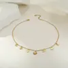 Collar con Colgante Ojo del Diablo Personalizado Estilo Europeo y Americano Acero Inoxidable No se Desvanece Lujo Ligero Joyería de Alto Nivel de Comercio Exterior Venta al por Mayor